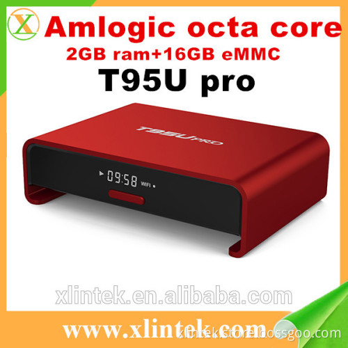 2017 Hot sale HD TV box T95u pro Amlogic S912 IR remote control wireless android 6.0 TV box Tx3 TX1 T95U pro